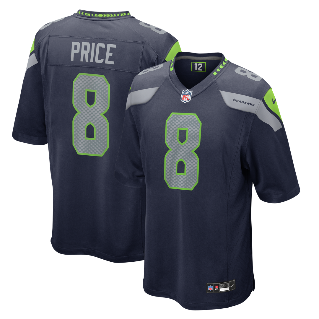 Seattle Seahawks Jadarian Price Nike College Navy Game Jersey