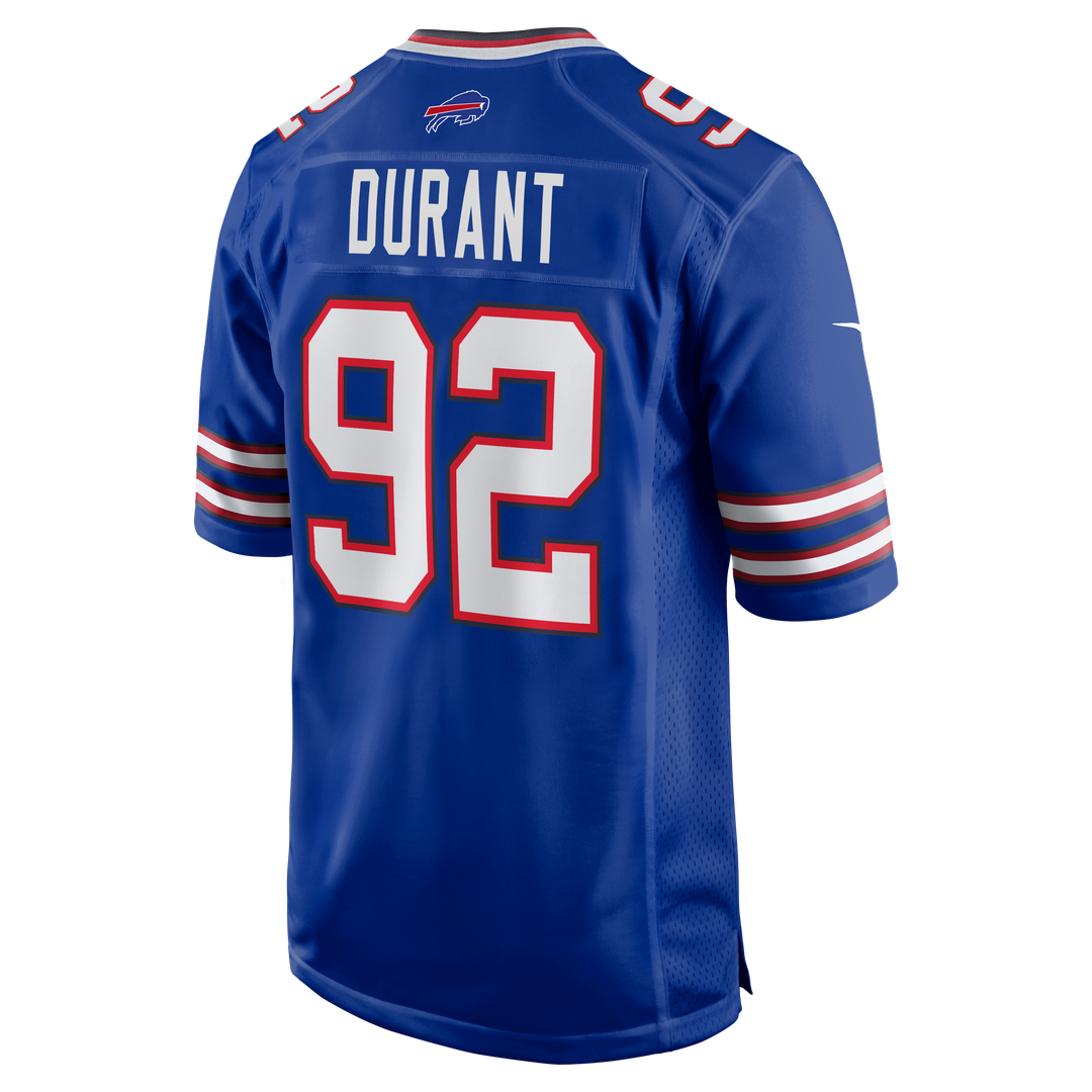 Buffalo Bills Zane Durant Nike Royal Game Jersey