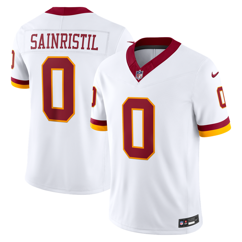 Washington Commanders Mike Sainristil Nike White Vapor FUSE Stitched Limited Jersey
