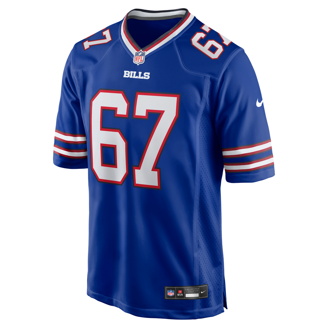Buffalo Bills Kent Hull Nike Royal Retired Player Game Jersey