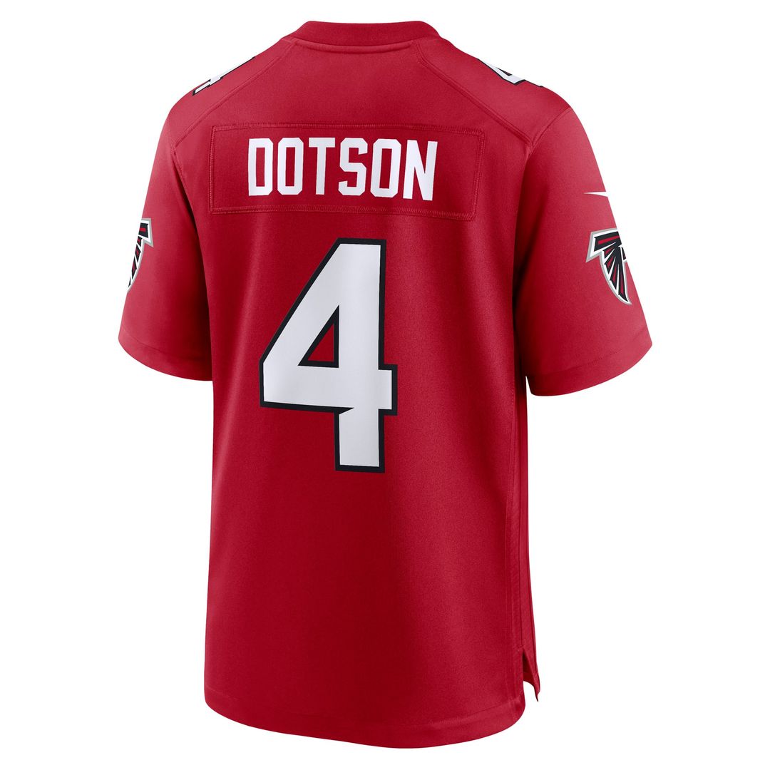 Atlanta Falcons Jahan Dotson Nike Red Game Jersey