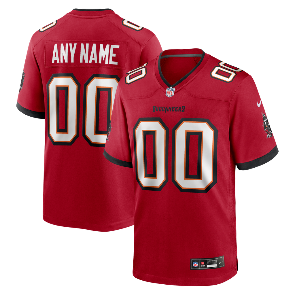 Nike Red Tampa Bay Buccaneers Team Custom Jersey