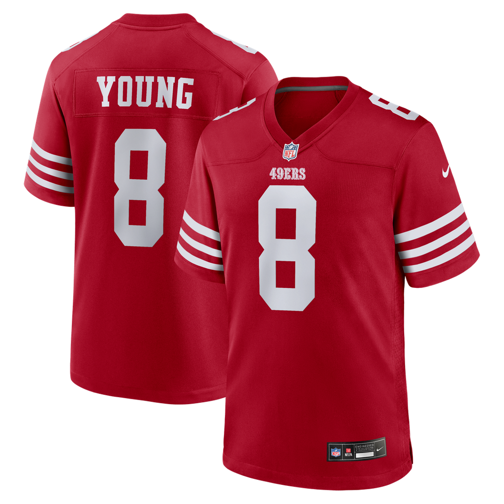 San Francisco 49ers Steve Young Nike Scarlet Retired Game Jersey