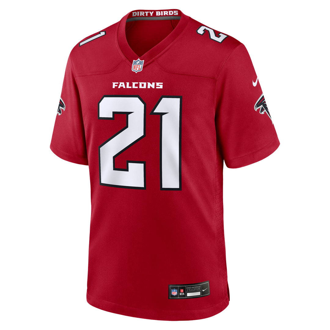 Atlanta Falcons Deion Sanders Nike Red Retired Game Jersey