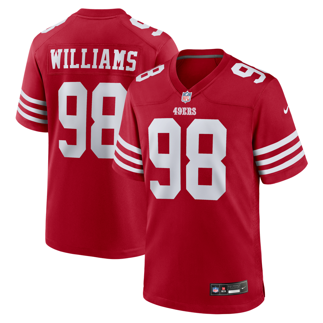 San Francisco 49ers Mykel Williams Nike Scarlet Game Jersey
