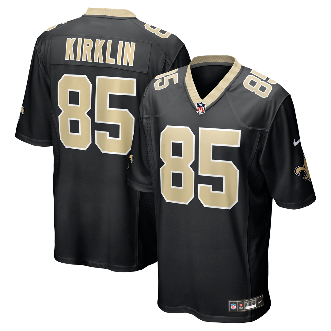 New Orleans Saints Jontre Kirklin Nike Black Game Jersey