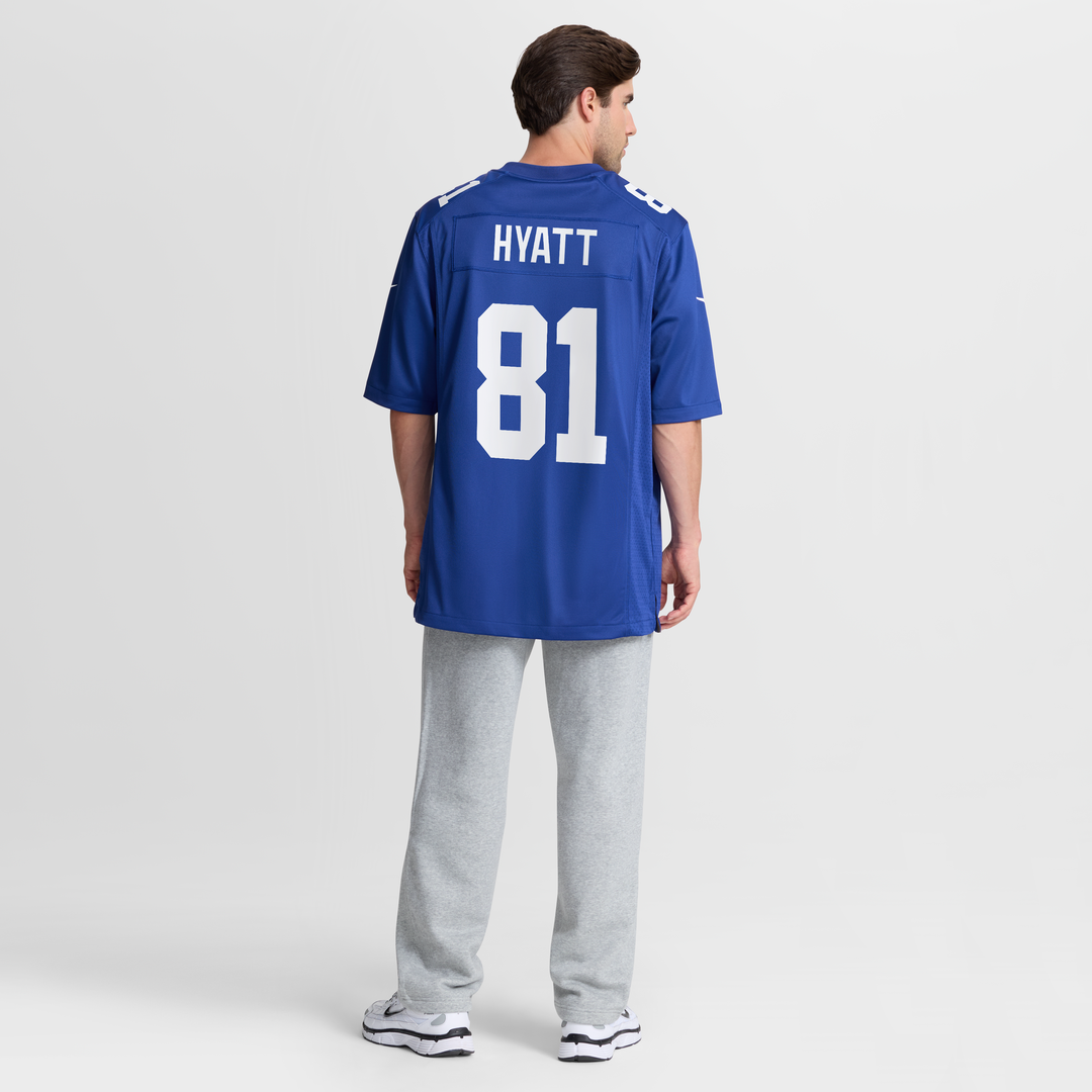 New York Giants Jalin Hyatt Nike Royal Game Jersey