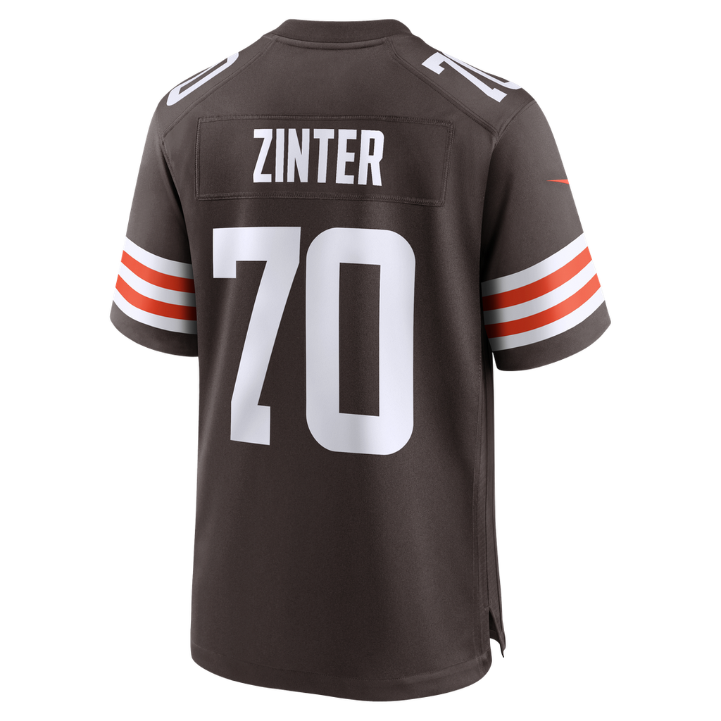 Cleveland Browns Zak Zinter Nike Brown Game Jersey