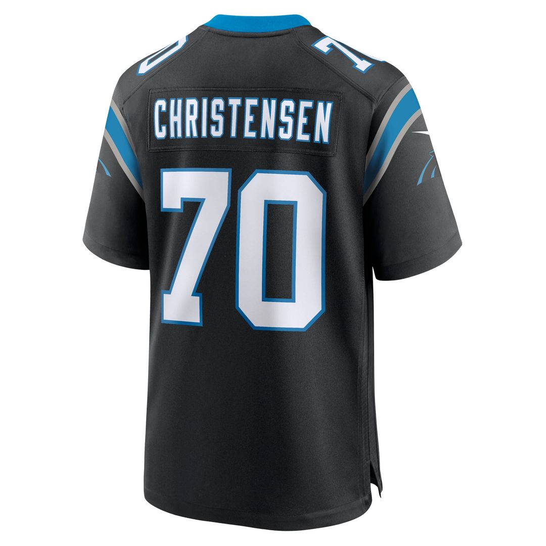 Carolina Panthers Brady Christensen Nike Black Game Jersey