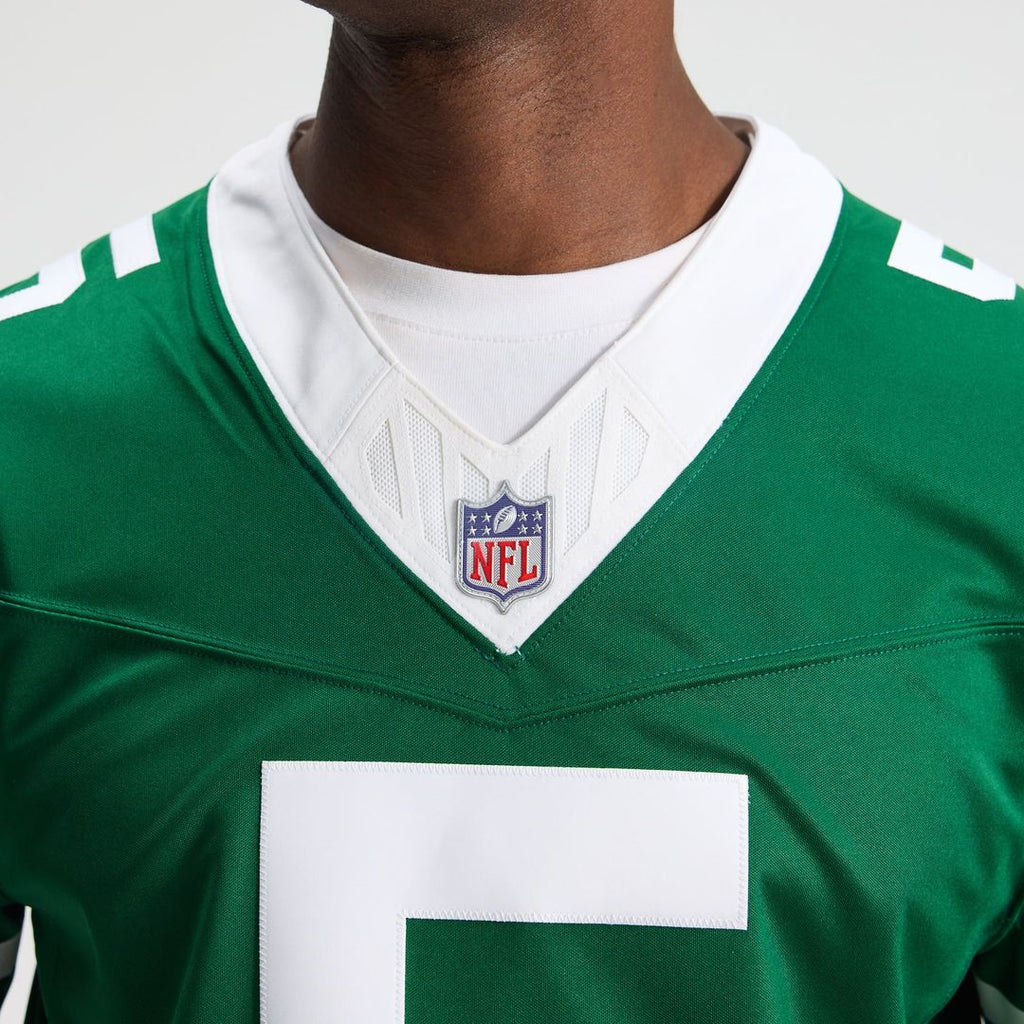 New York Jets Garrett Wilson Nike Legacy Green Team Vapor FUSE Stitched Limited Jersey