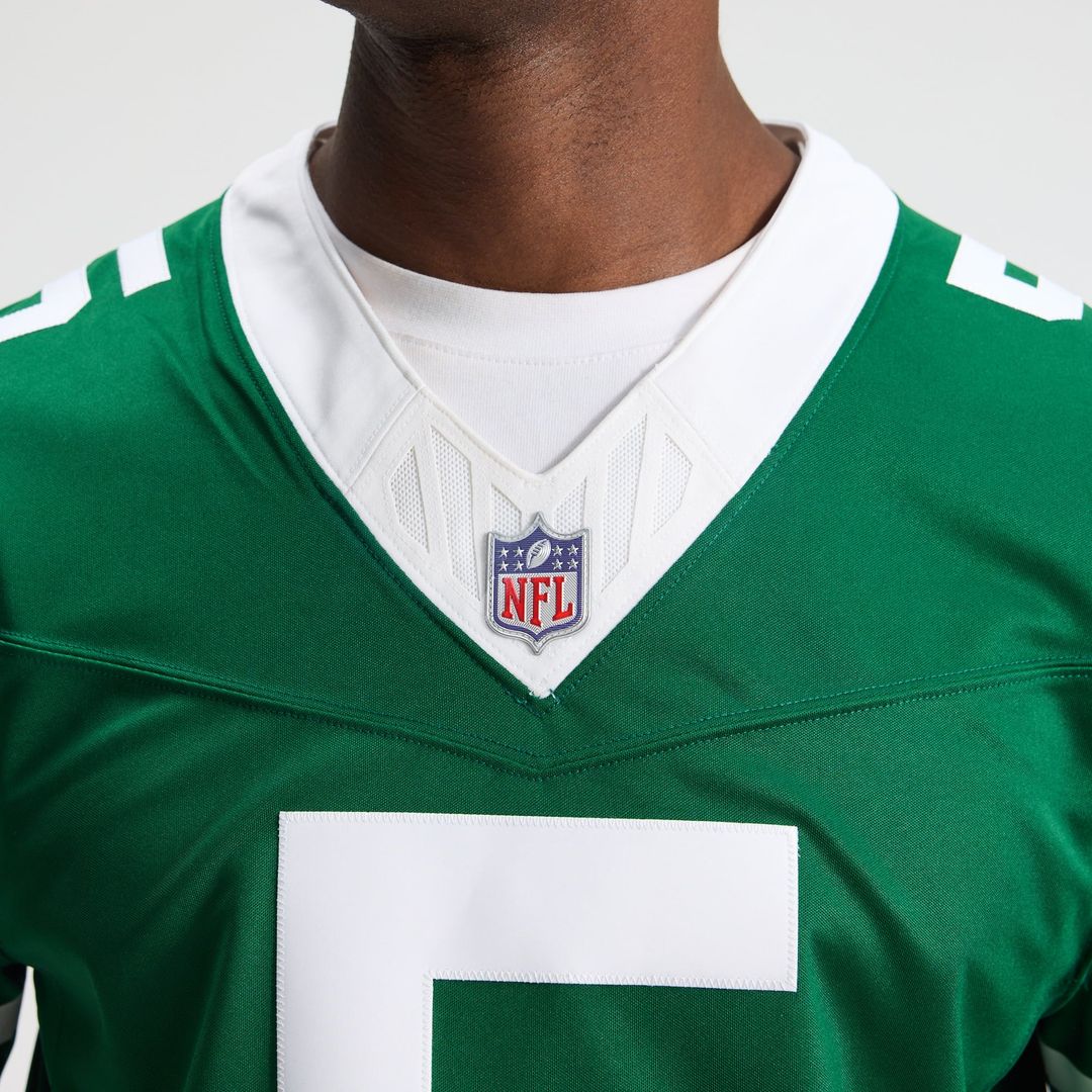 New York Jets Garrett Wilson Nike Legacy Green Team Vapor FUSE Stitched Limited Jersey