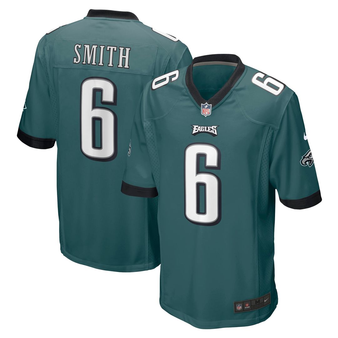 Philadelphia Eagles DeVonta Smith Nike Midnight Green Game Jersey