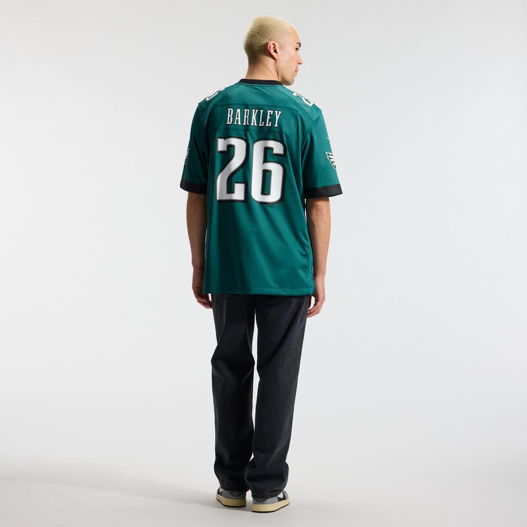 Philadelphia Eagles Saquon Barkley Nike Midnight Green Game Jersey
