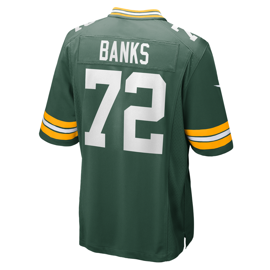 Green Bay Packers Brant Banks Nike Green Game Jersey