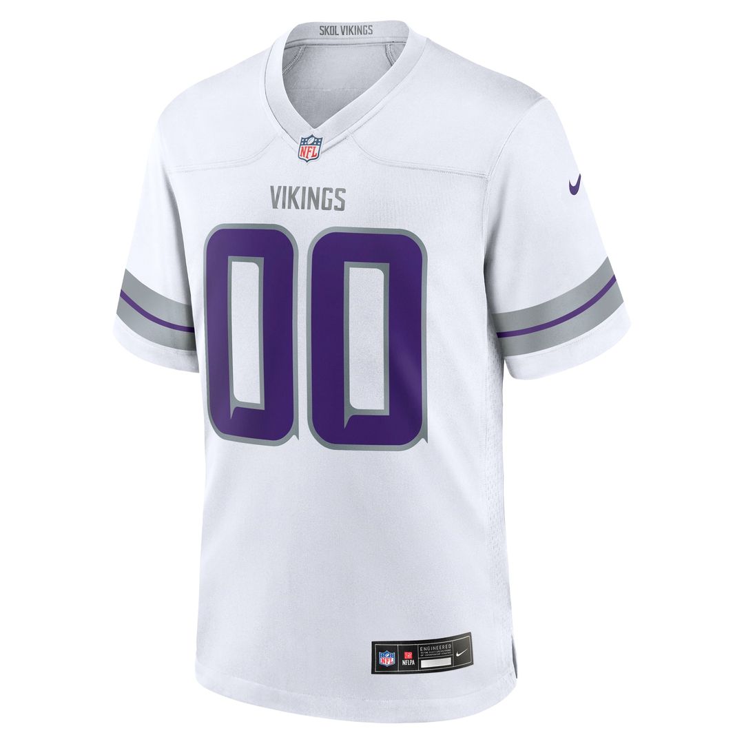 Minnesota Vikings Nike White Alternate Custom Jersey
