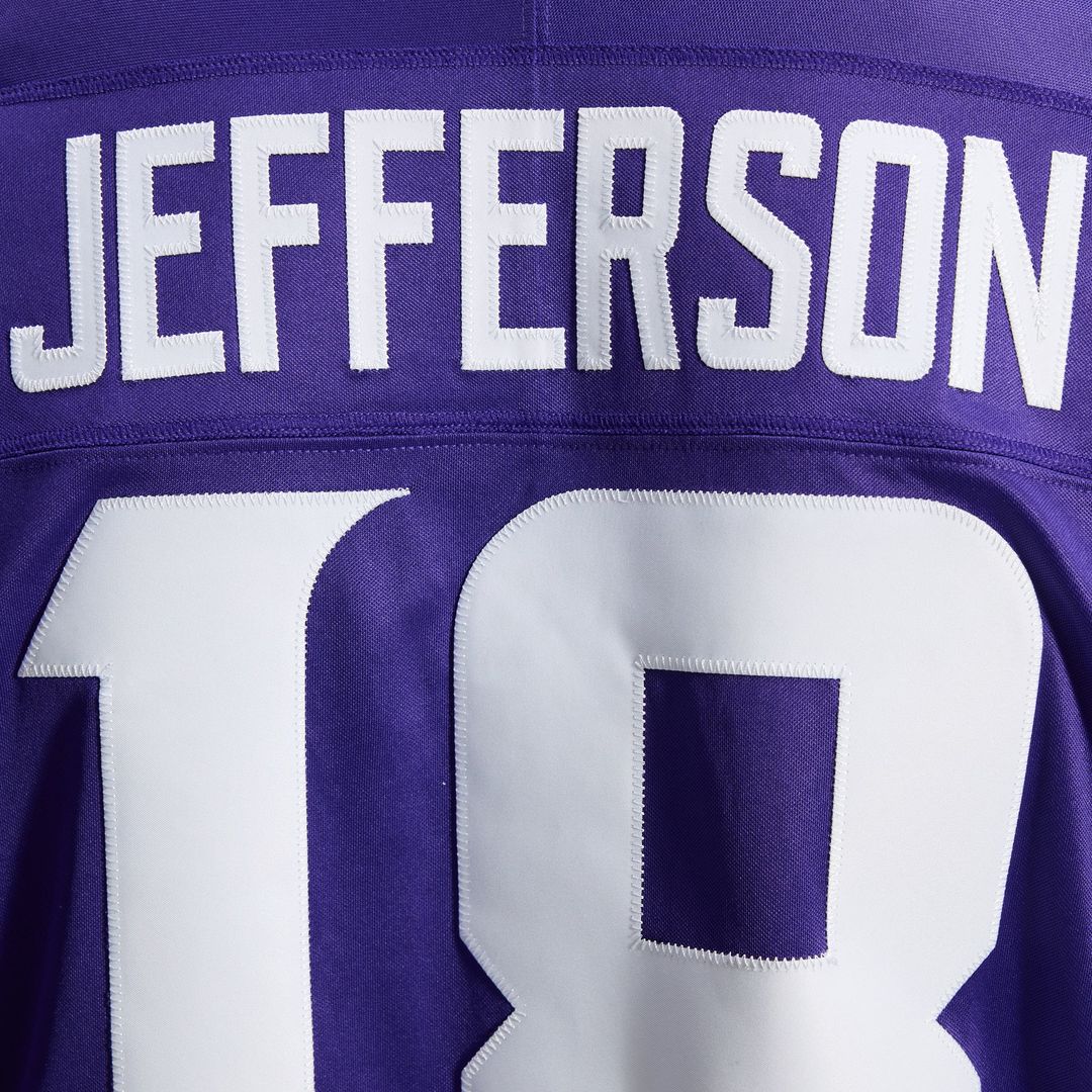 Minnesota Vikings Justin Jefferson Nike White Alternate Vapor FUSE Stitched Limited Jersey
