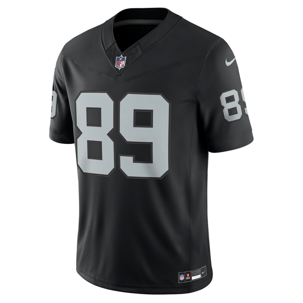 Las Vegas Raiders Brock Bowers Nike White Vapor FUSE Stitched Limited Jersey