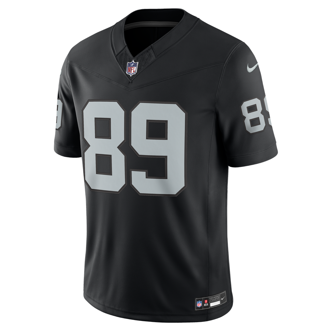 Las Vegas Raiders Brock Bowers Nike White Vapor FUSE Stitched Limited Jersey