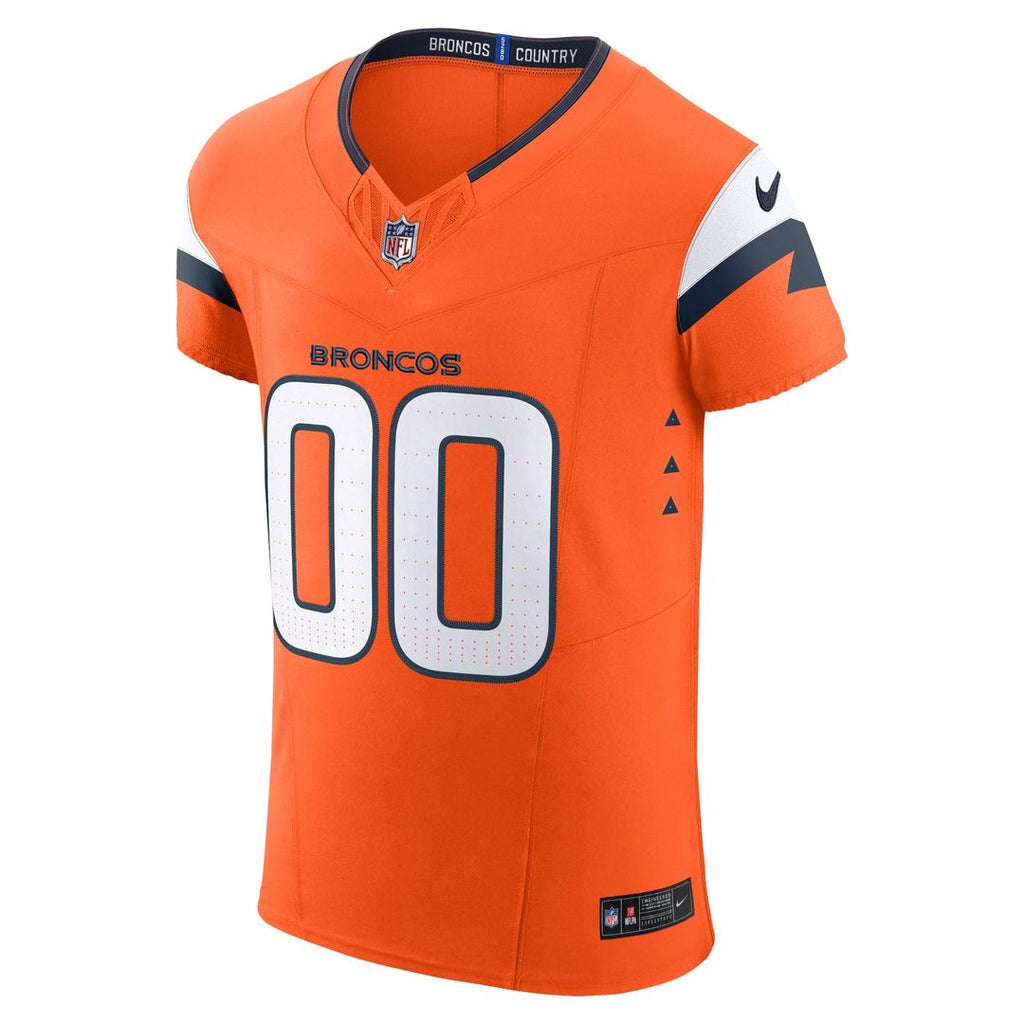 Denver Broncos Nike Orange Team Vapor FUSE Elite Custom Jersey