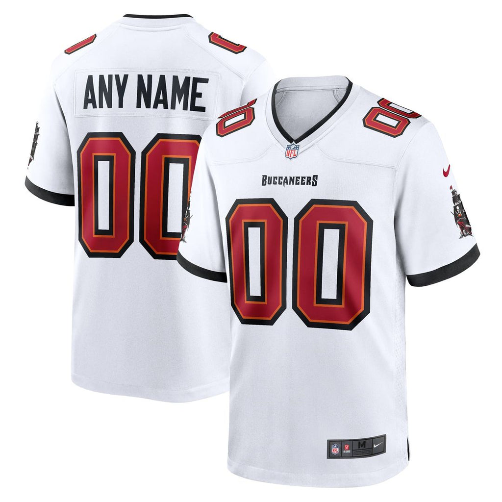 Nike White Tampa Bay Buccaneers White Custom Jersey