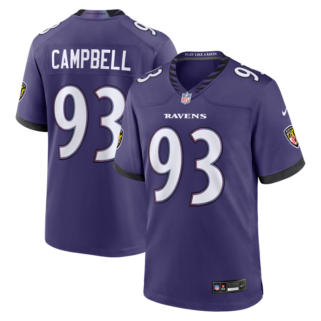 Baltimore Ravens Calais Campbell Nike Purple Game Jersey