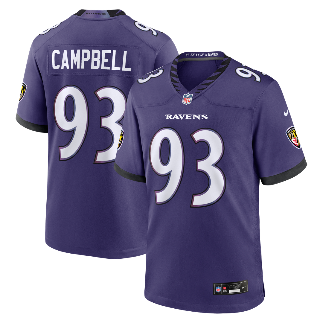 Baltimore Ravens Calais Campbell Nike Purple Game Jersey