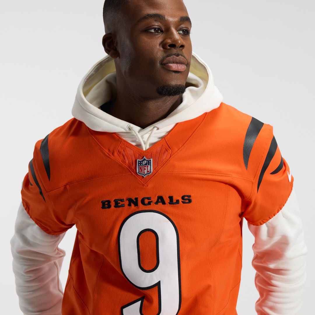 Cincinnati Bengals Joe Burrow Nike Orange Team Vapor FUSE Elite Jersey