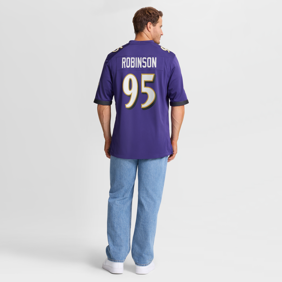 Baltimore Ravens Tavius Robinson Nike Purple Game Jersey