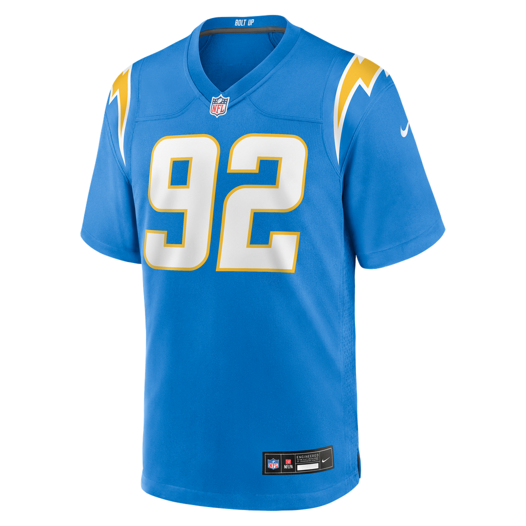 Los Angeles Chargers Justin Eboigbe Nike Powder Blue Game Jersey