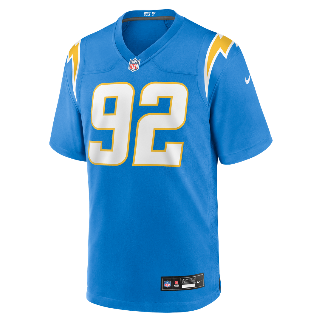 Los Angeles Chargers Justin Eboigbe Nike Powder Blue Game Jersey