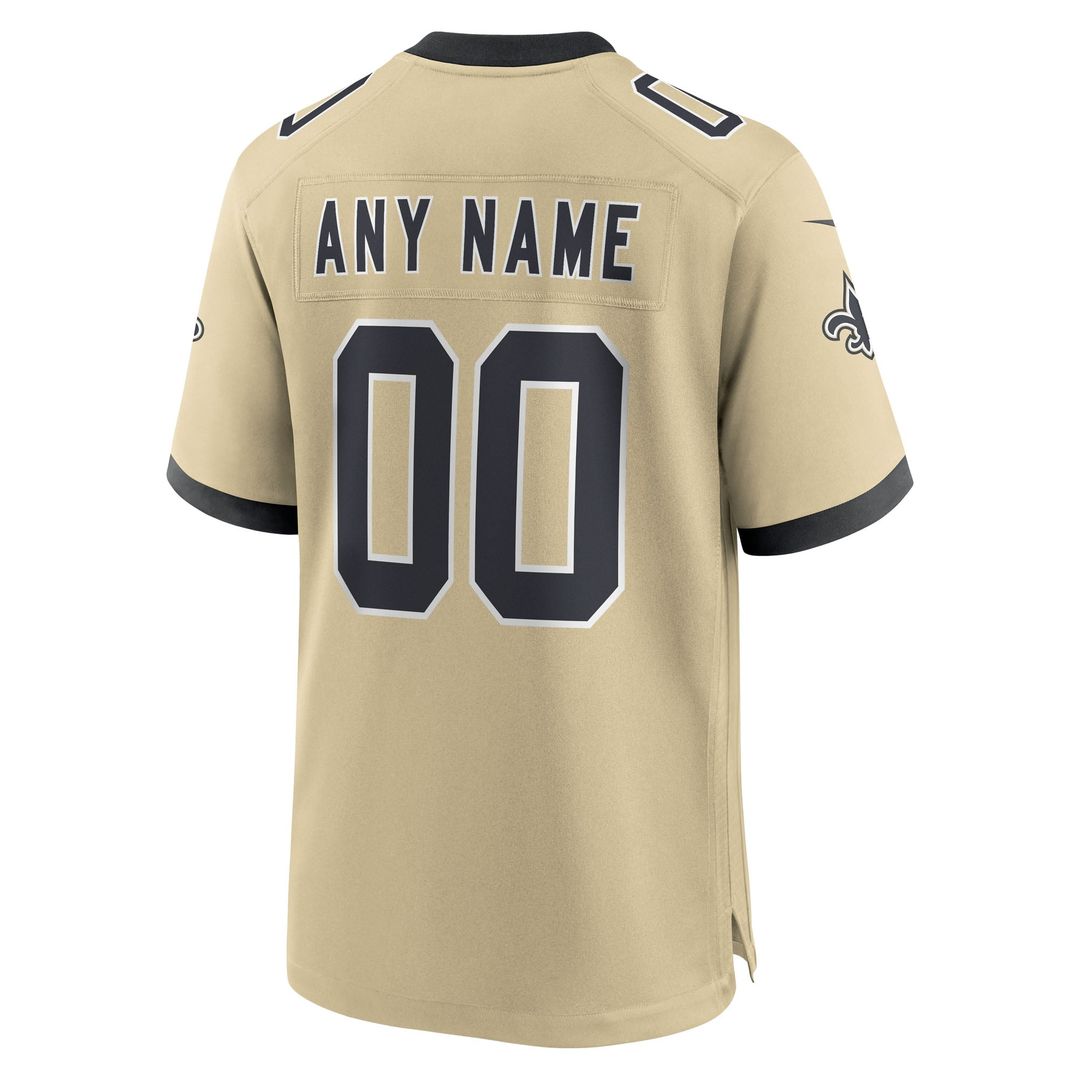 New Orleans Saints Nike White Alternate Custom Jersey