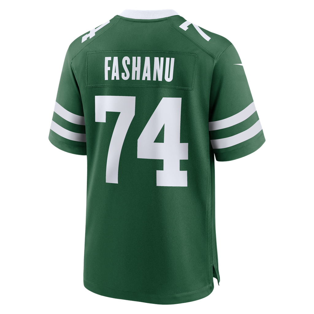 New York Jets Olu Fashanu Nike Gotham Green Game Jersey
