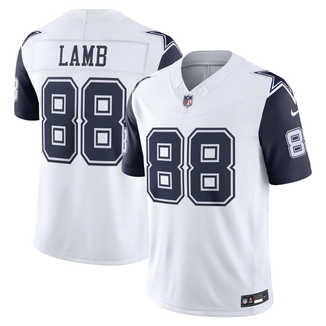 Dallas Cowboys CeeDee Lamb Nike White Alternate Vapor FUSE Stitched Limited Jersey