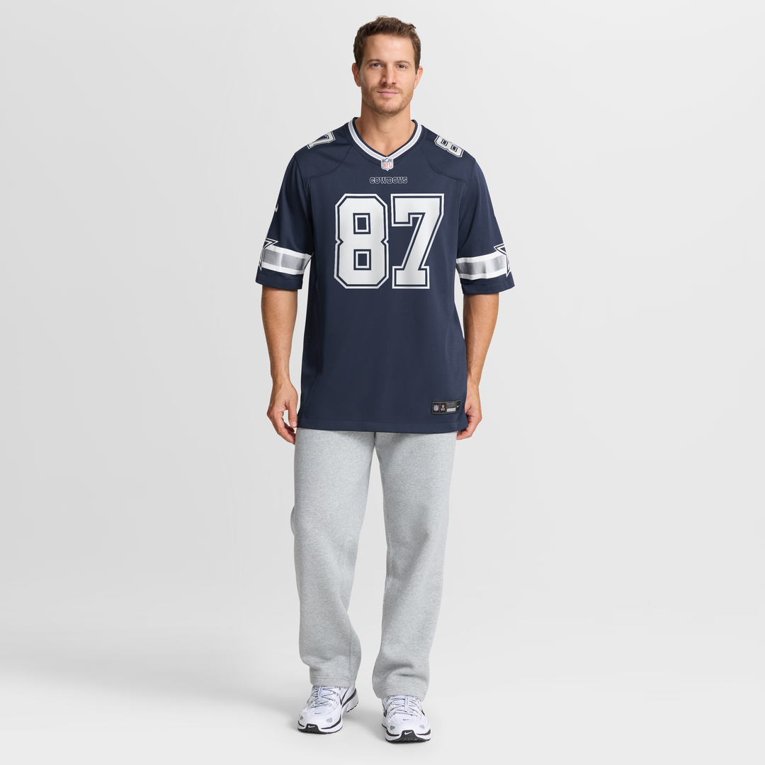 Dallas Cowboys Jake Ferguson Nike Navy Game Jersey