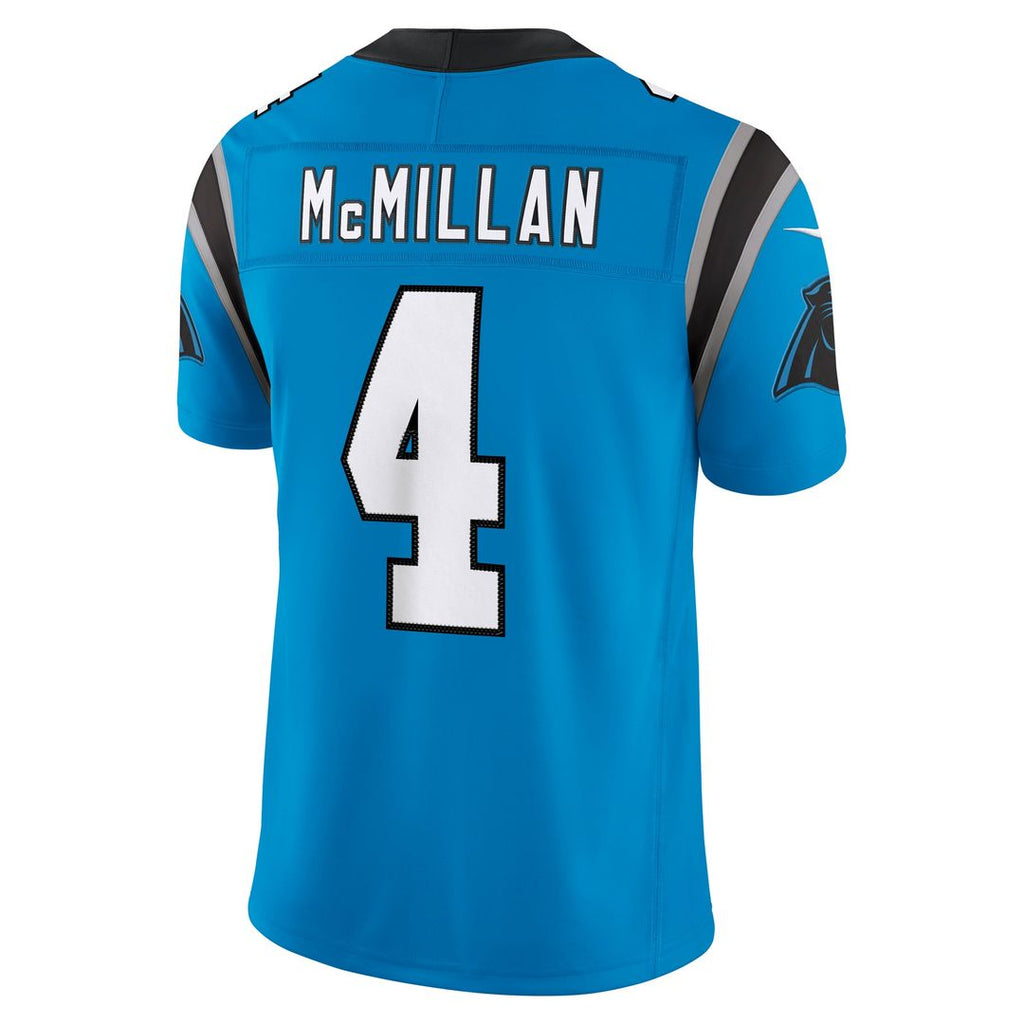 Carolina Panthers Tetairoa McMillan Nike Blue Alternate Vapor FUSE Stitched Limited Jersey