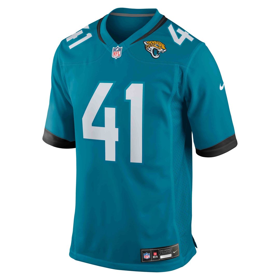 Jacksonville Jaguars Josh Hines - Allen Nike Teal Game Jersey