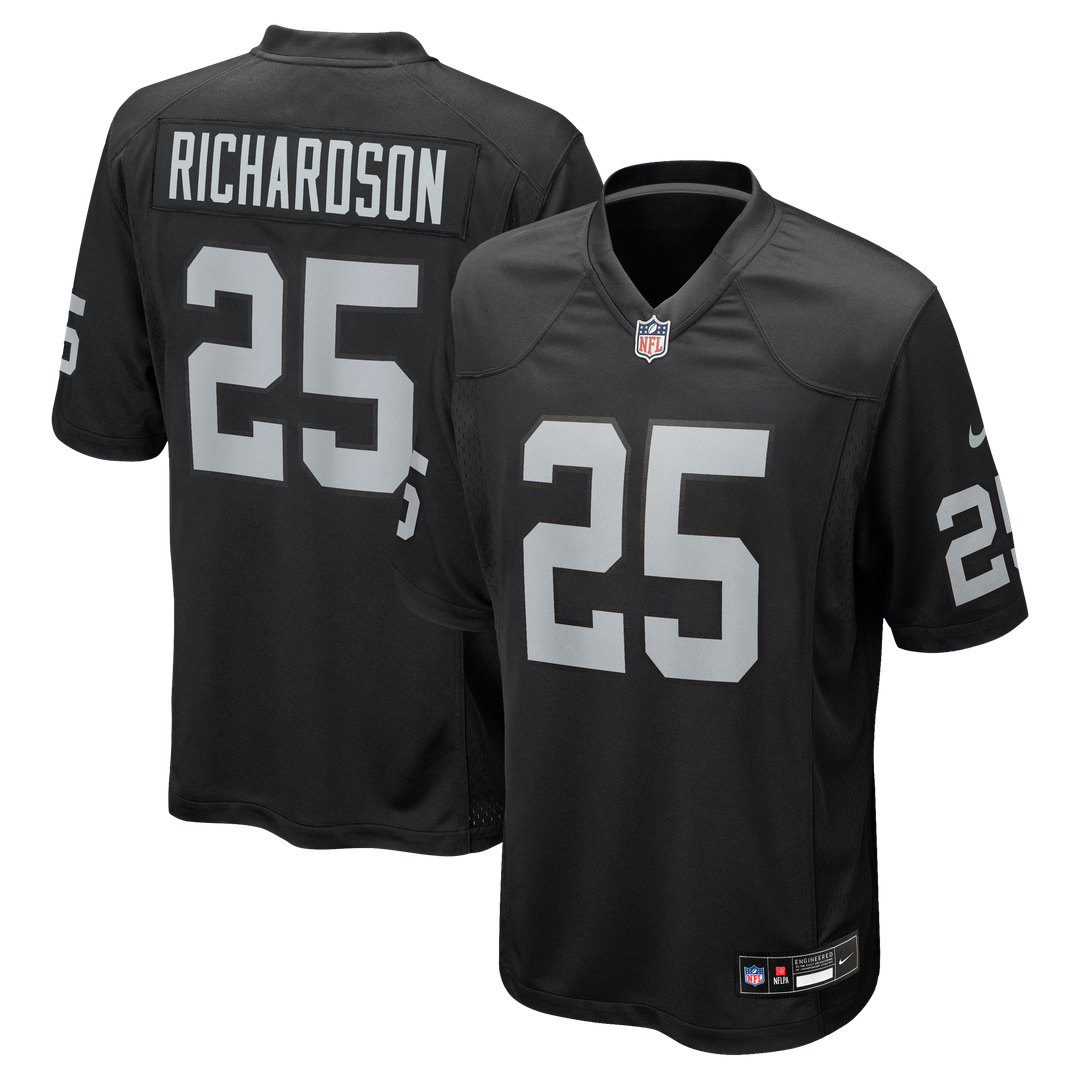 Las Vegas Raiders Decamerion Richardson Nike Black Game Jersey