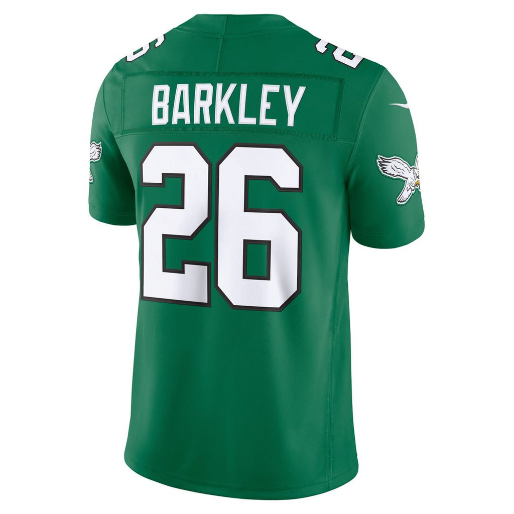 Philadelphia Eagles Saquon Barkley Nike Kelly Green Alternate Vapor FUSE Stitched Limited Jersey