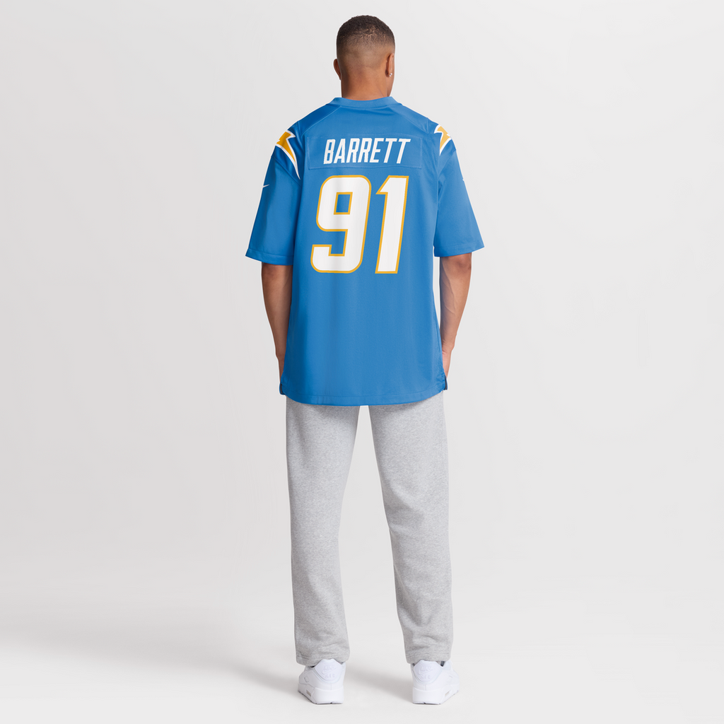 Los Angeles Chargers Nick Barrett Nike Powder Blue Game Jersey
