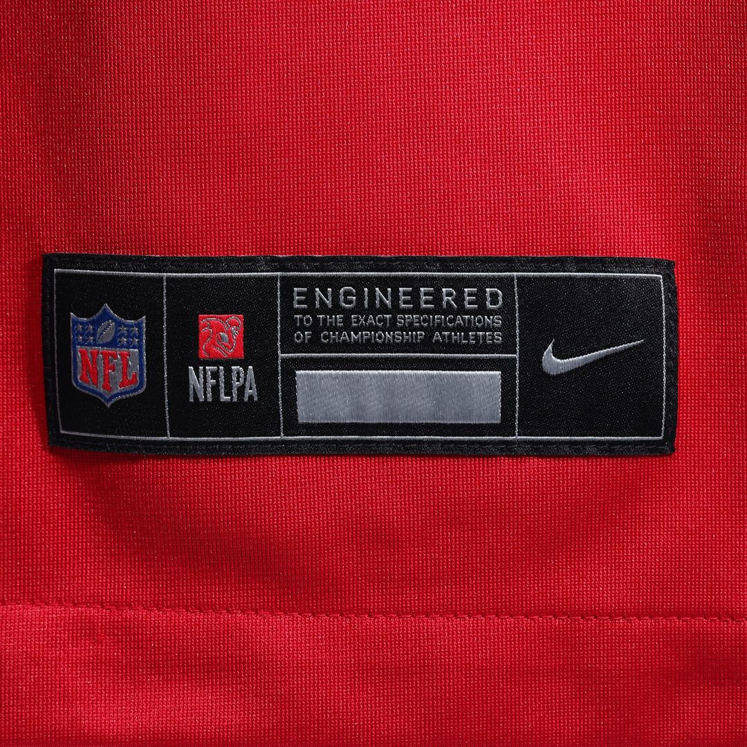 Tampa Bay Buccaneers Luke Goedeke Nike Red Game Jersey