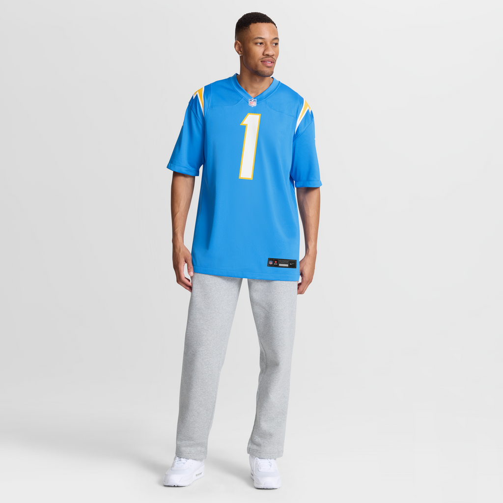 Los Angeles Chargers Quentin Johnston Nike Powder Blue Game Jersey