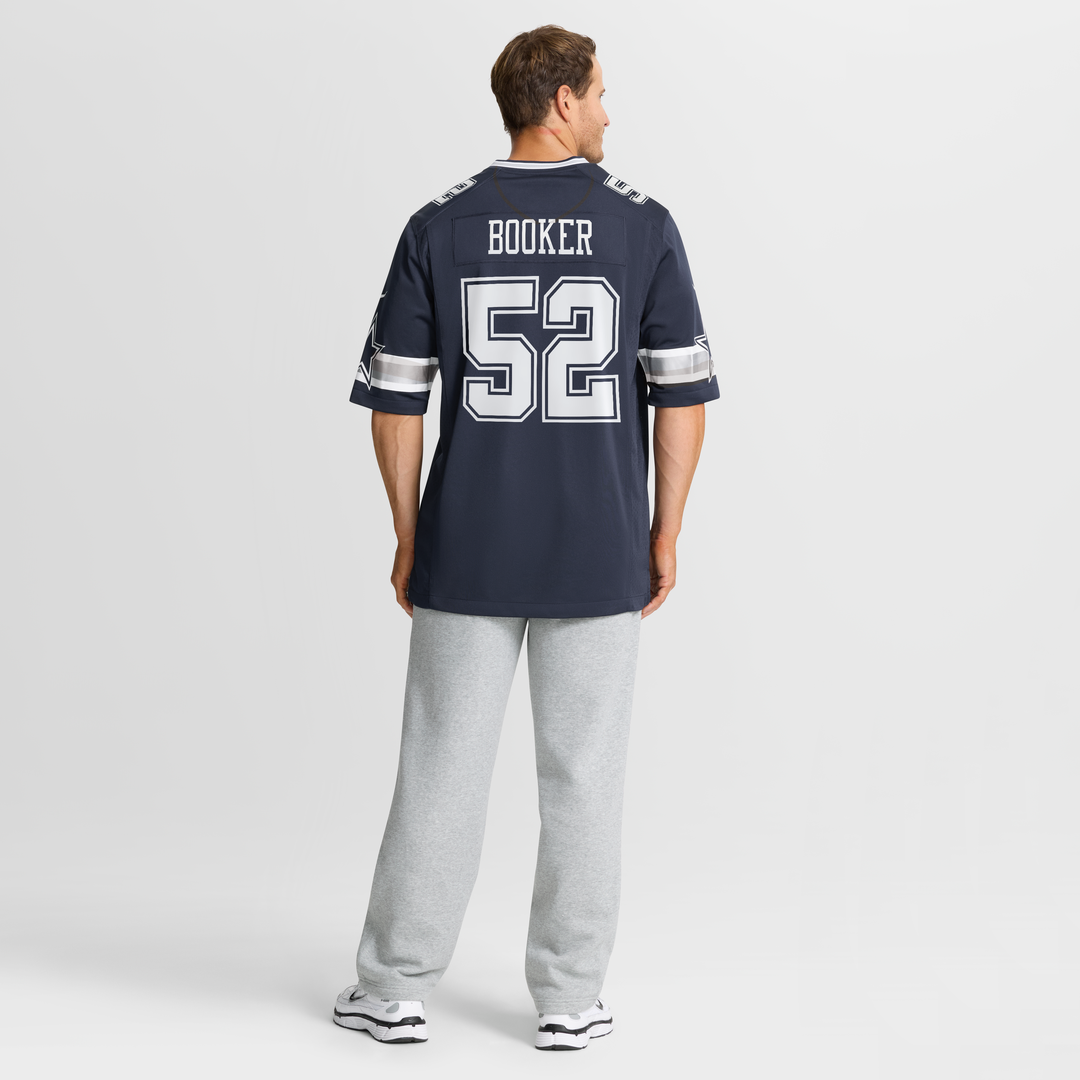 Dallas Cowboys Tyler Booker Nike Navy Game Jersey