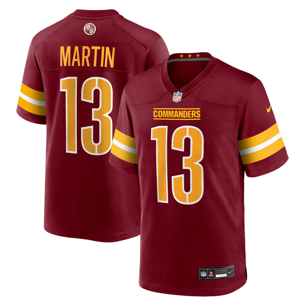 Washington Commanders Tay Martin Nike Burgundy Game Jersey