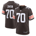 Cleveland Browns Zak Zinter Nike Brown Game Jersey