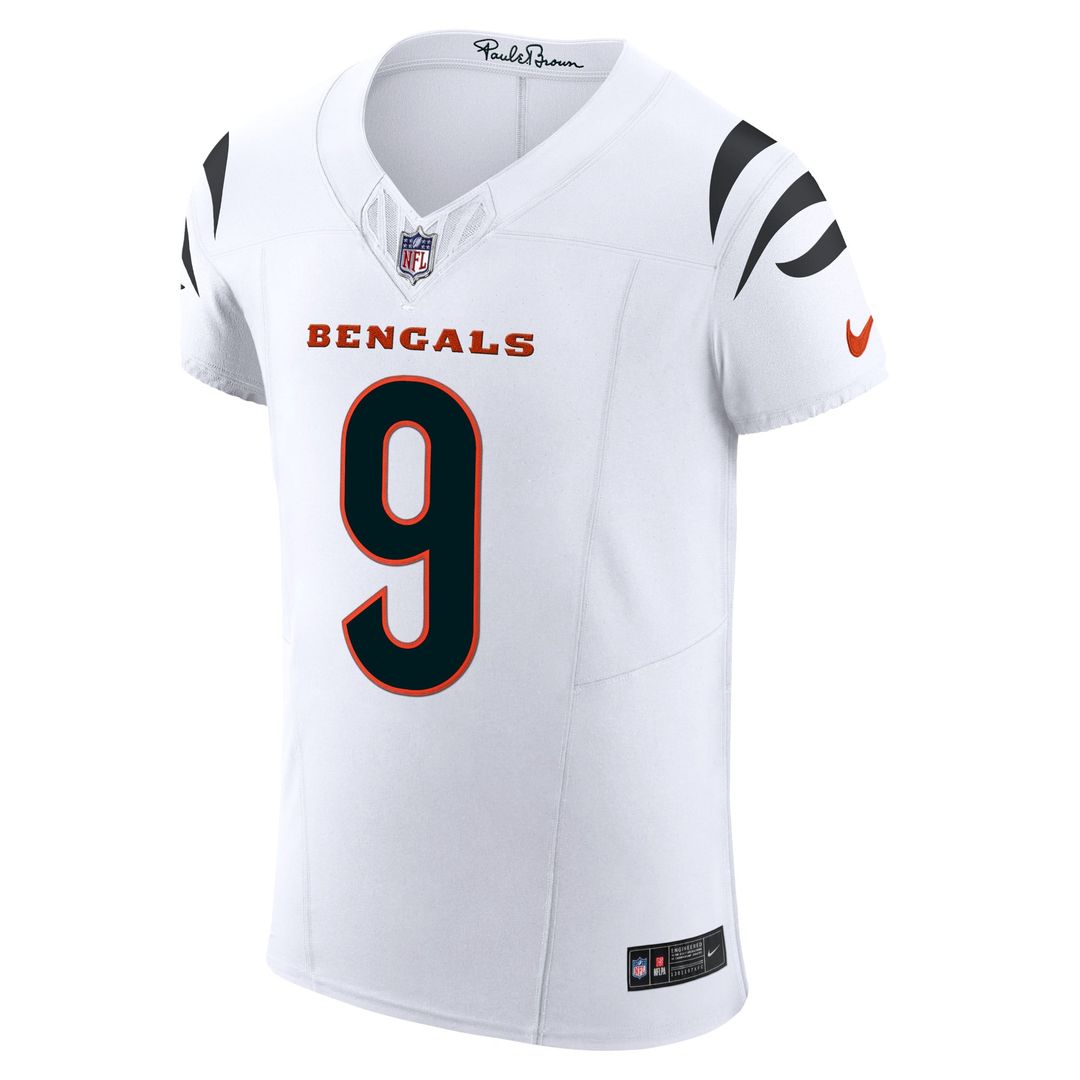 Cincinnati Bengals Joe Burrow Nike White Vapor FUSE Elite Jersey