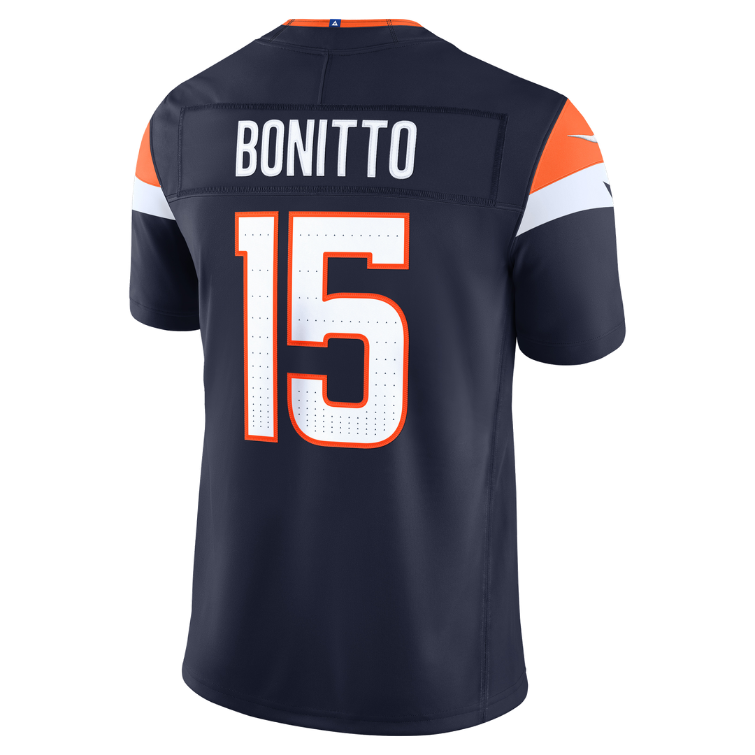 Denver Broncos Nik Bonitto Nike Navy Alternate Vapor FUSE Stitched Limited Jersey