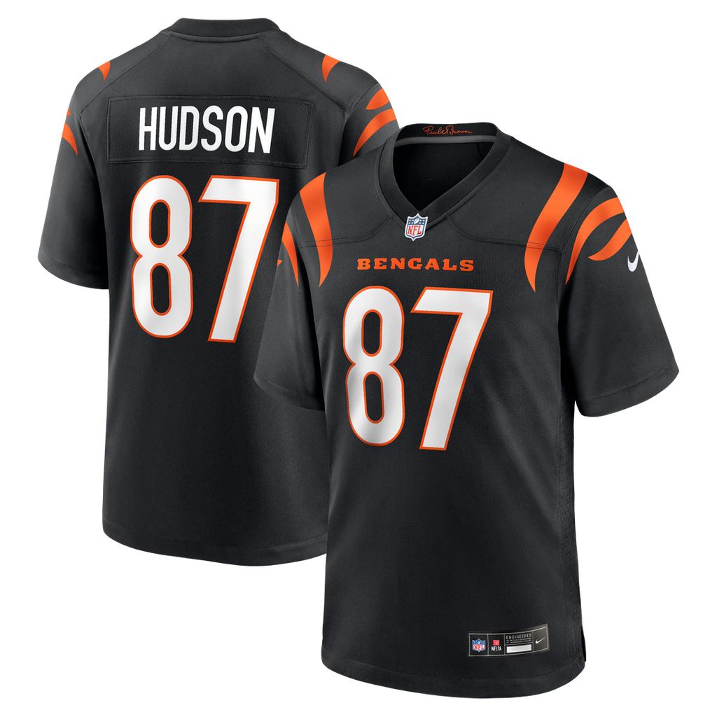 Cincinnati Bengals Tanner Hudson Nike Black Home Game Jersey