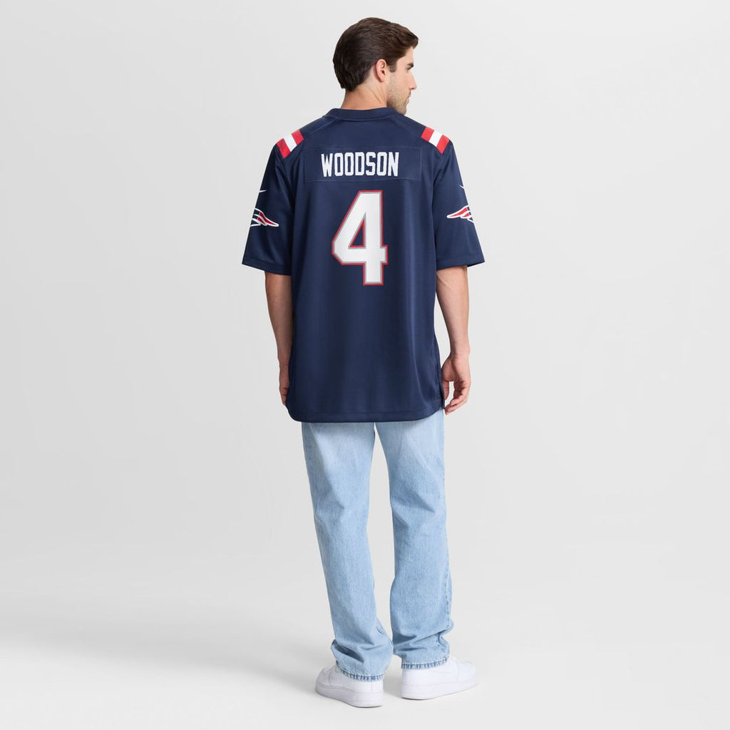 New England Patriots Craig Woodson Nike Navy Game Jersey