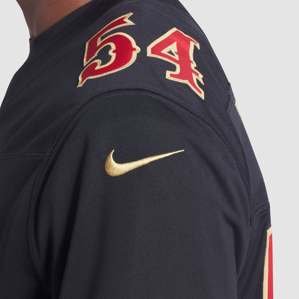 San Francisco 49ers Fred Warner Nike Black Rivalries Collection Stitched Limited Jersey