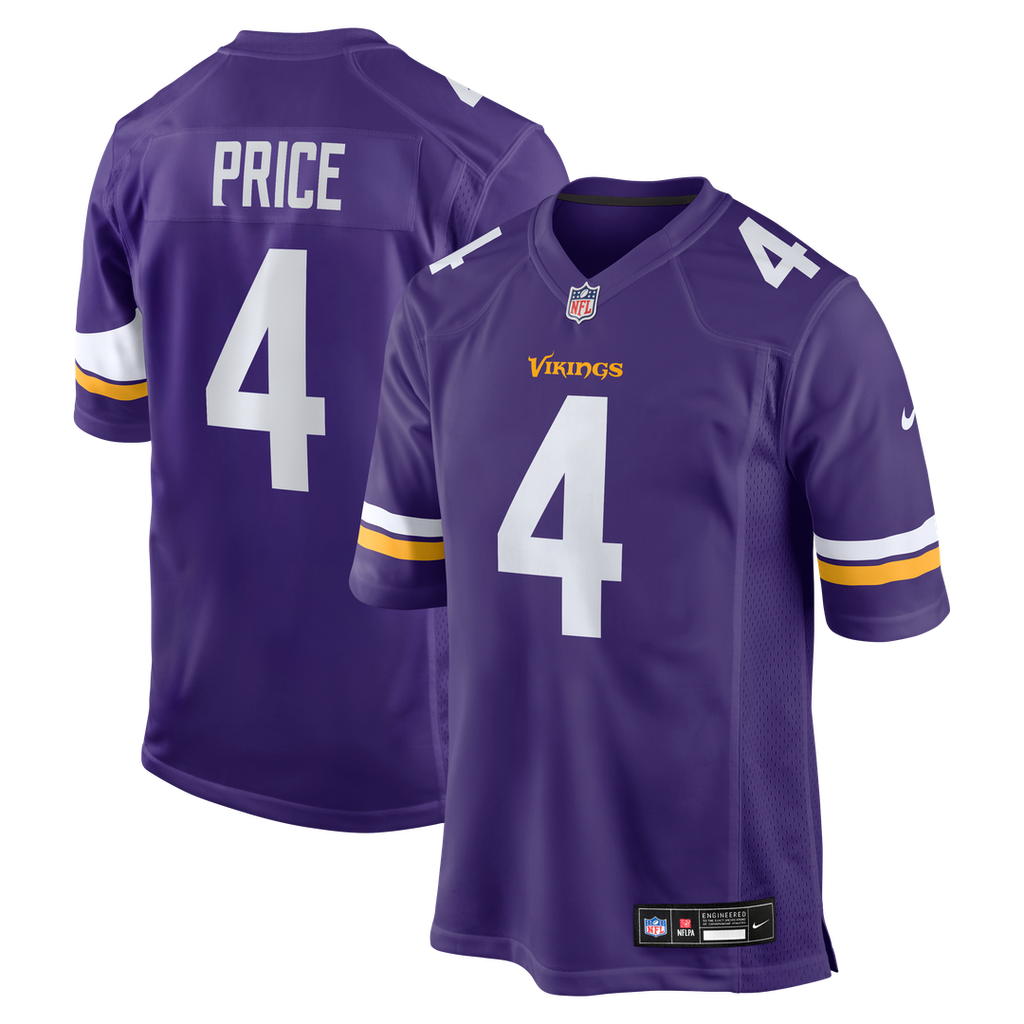 Minnesota Vikings Myles Price Nike Purple Game Jersey